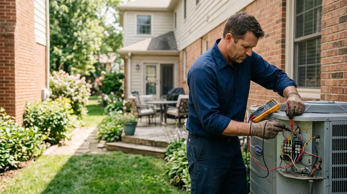 HVAC technician working near Charlestown, NH